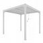 Kerti pavilon, fehér alumínium pergola LED világítással - Homelux, 5905610251192