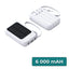 Powerbank napelemmel 4 töltőkábellel 6000mAH