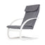 Hintaszék, szürke kárpitozással és fehér vázzal - Homelux, TXWQM-31_WHITE-CHARO