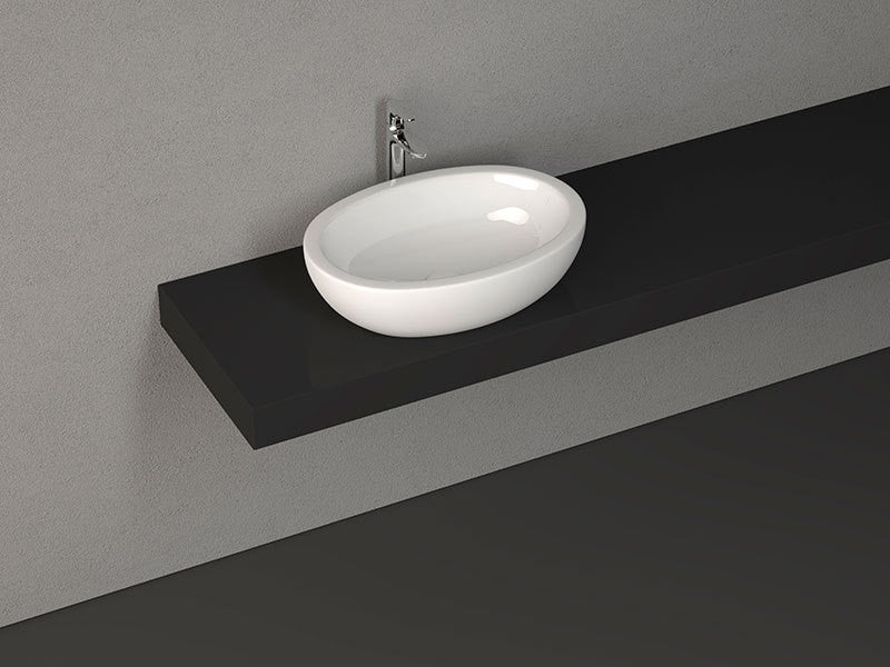 ISVEA SISTEMA pultra szerelhető kerámiamosdó, 60x18x42cm