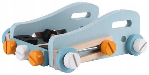 Mini masă de scule din lemn pentru copii 52 bucăți de Imagine secundară a produsului