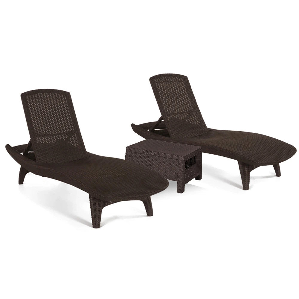 Set de șezlonguri de grădină Pacific duo cu masă Corfu Imagine secundară a produsului