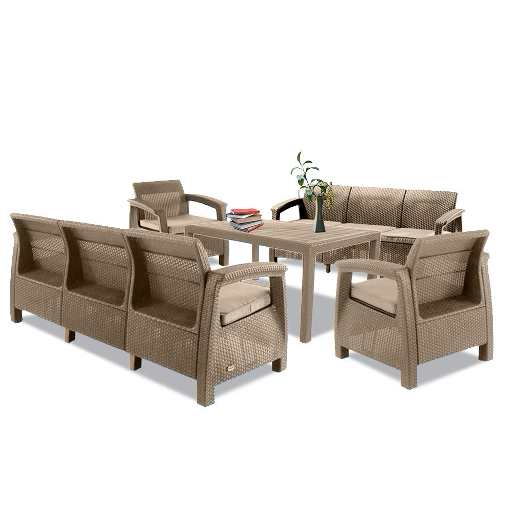 Set de mobilier de grădină Corfu Love max duo cu masă melodică Imagine secundară a produsului