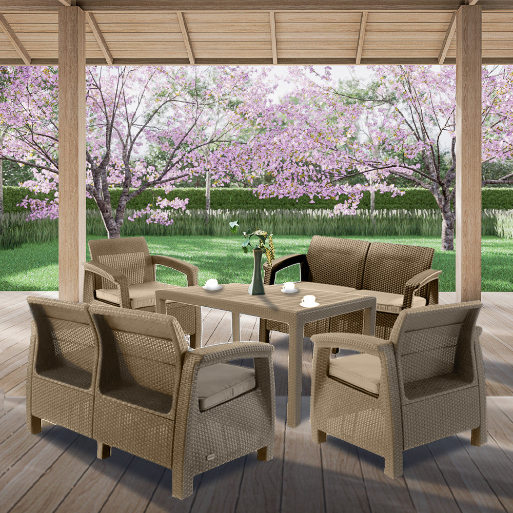 Set mobilier de grădină Corfu Fiesta II duo cu masă melodică Imagine secundară a produsului