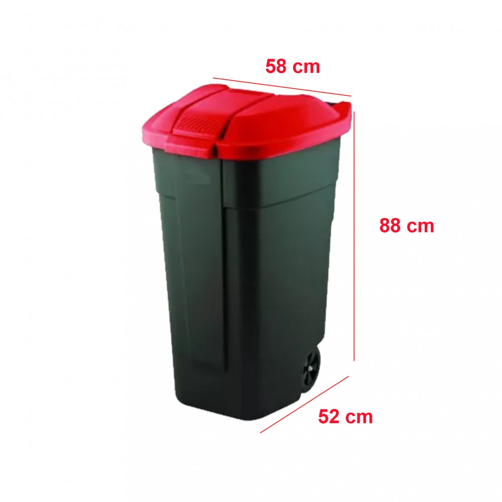 Görgös szelektív szemetes 110L