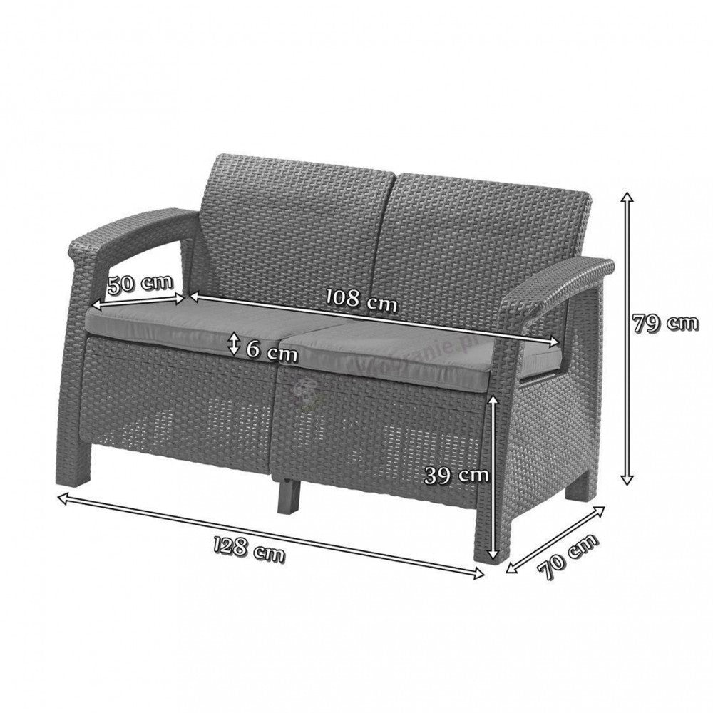 Corfu love seat limited edition kerti kanapé