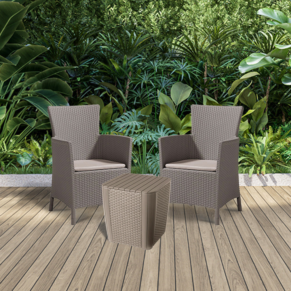 Set mobilier  de grădină pentru balcon Iowa II cu masă Imagine secundară a produsului