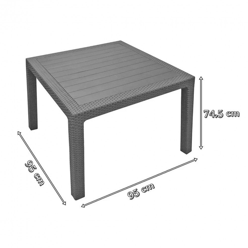 Set de mobilier de grădină Corfu Relax duo cu masă Melody Quartet Imagine secundară a produsului