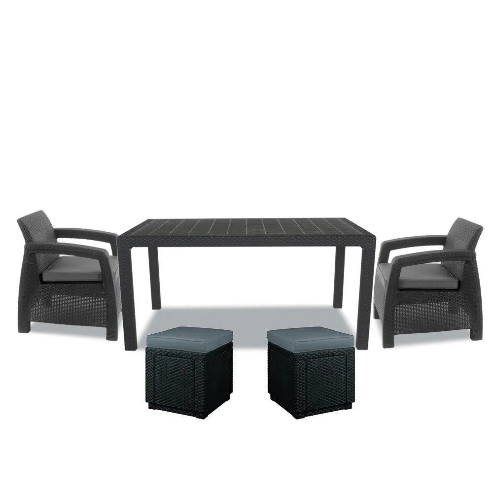 Set mobilier de grădină Corfu duo cub Imagine secundară a produsului