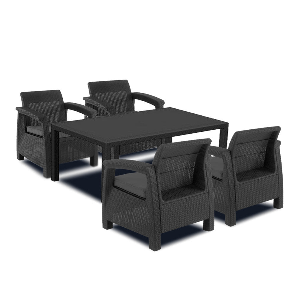Set mobilier de grădină Corfu Duo cu masă Melody Imagine secundară a produsului