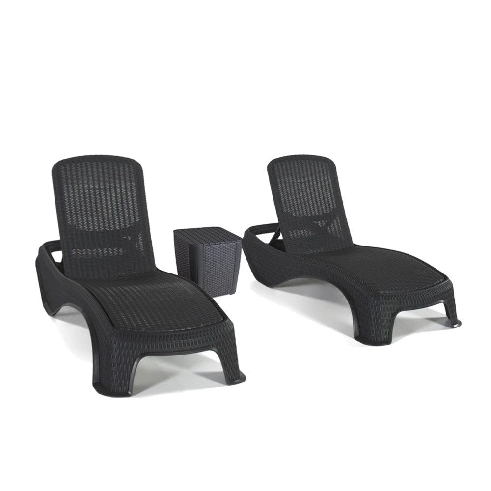Set șezlonguri de grădină Atlantic Duo cu masă Luzon Imagine secundară a produsului