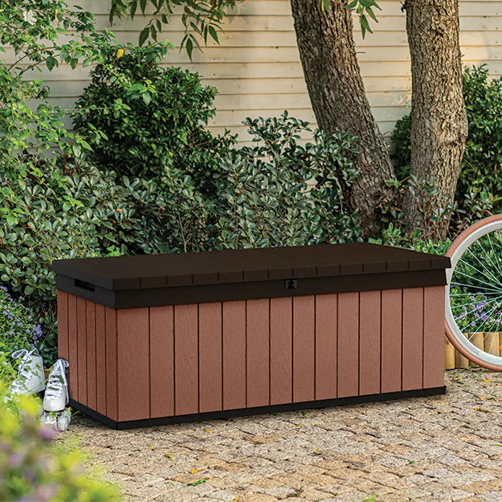 Cutie de depozitare pentru grădină Darwin 380L maro Imagine secundară a produsului