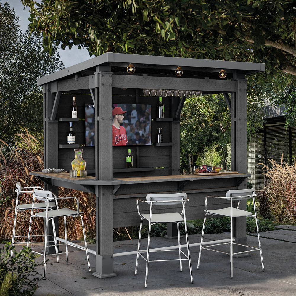 Pavilion de bar în grădină, cu tejghea de bar și acoperiș Imagine secundară a produsului