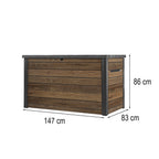 Decocoat műanyag kerti láda 870 L