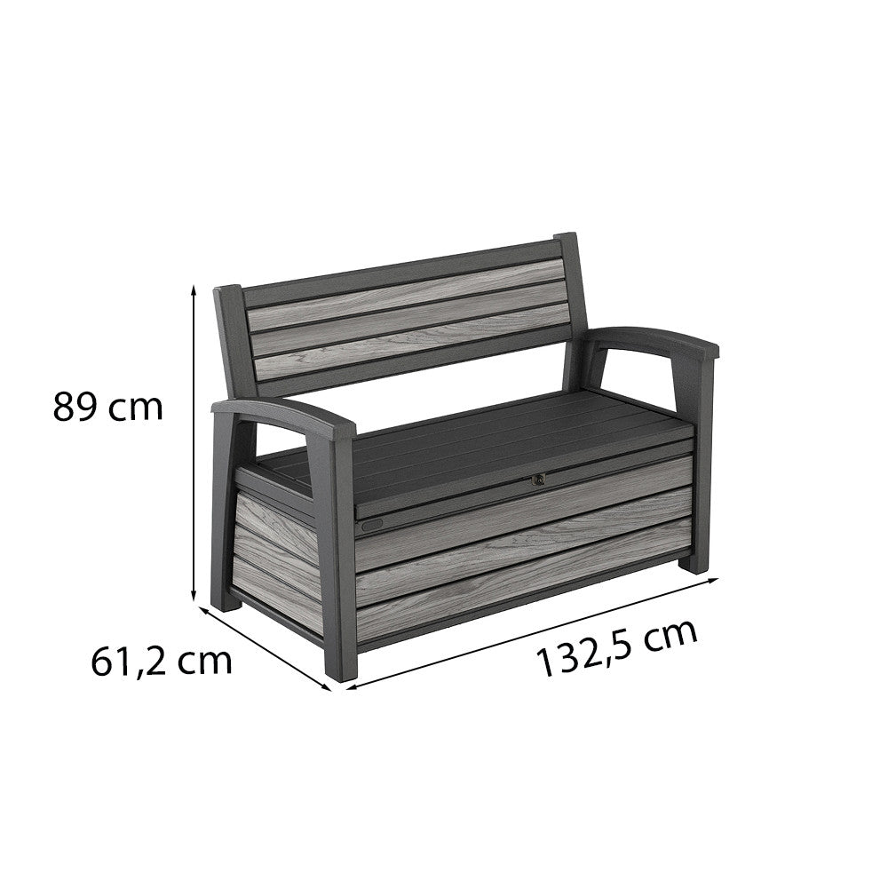 Decocoat műanyag kerti pad/tároló 227 L