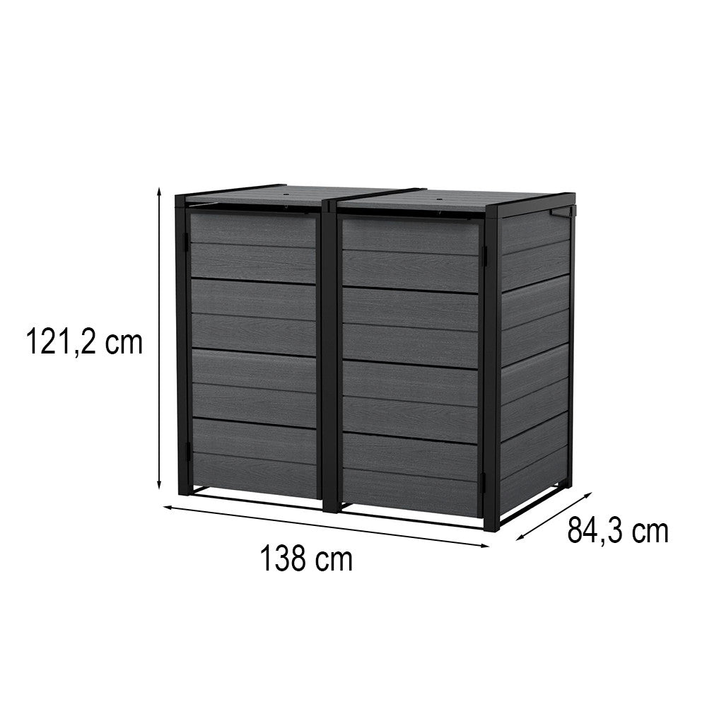 Hide away kültéri szemetes tároló 240 l