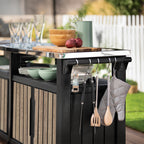 Decocoat unity chef műanyag kerti grill asztal 415l