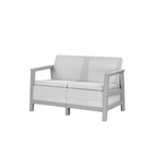Set de mobilier de grădină Scandi Box, linia Duo, cu masă cu spațiu de depozitare din iută