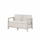 Set de mobilier de grădină Scandi Box linea duo cu masă de depozitare din iută
