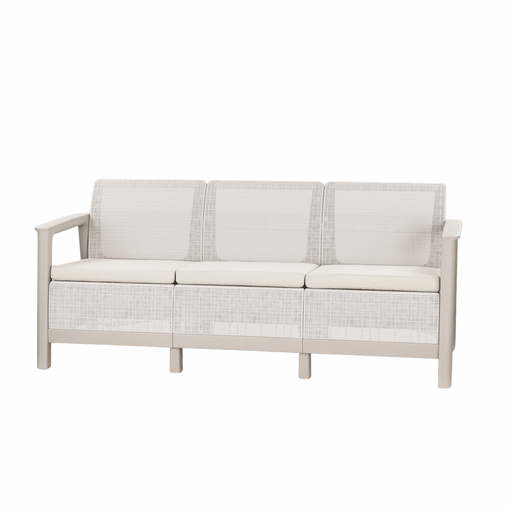 Set de mobilier de grădină Scandi Love max linea duo cu masă de depozitare din iută Imagine secundară a produsului