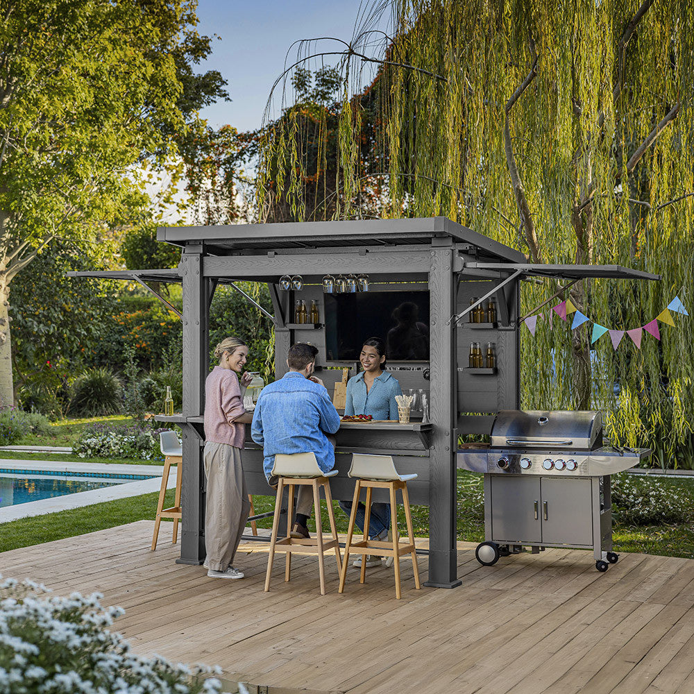 Bar-b-q gazebo műanyag kerti pavilon Másodlagos kép