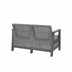 Set de mobilier de grădină Scandi Box linea duo cu masă de depozitare din iută