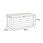 Decocoat műanyag kerti lád 570 l