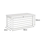 Decocoat műanyag kerti lád 380 l