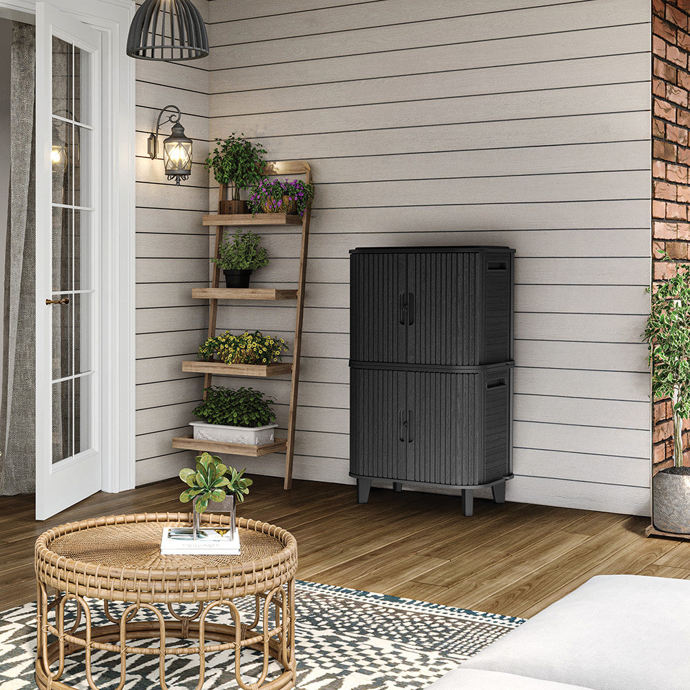 Garden luxe műanyag kültéri zárható szekrény