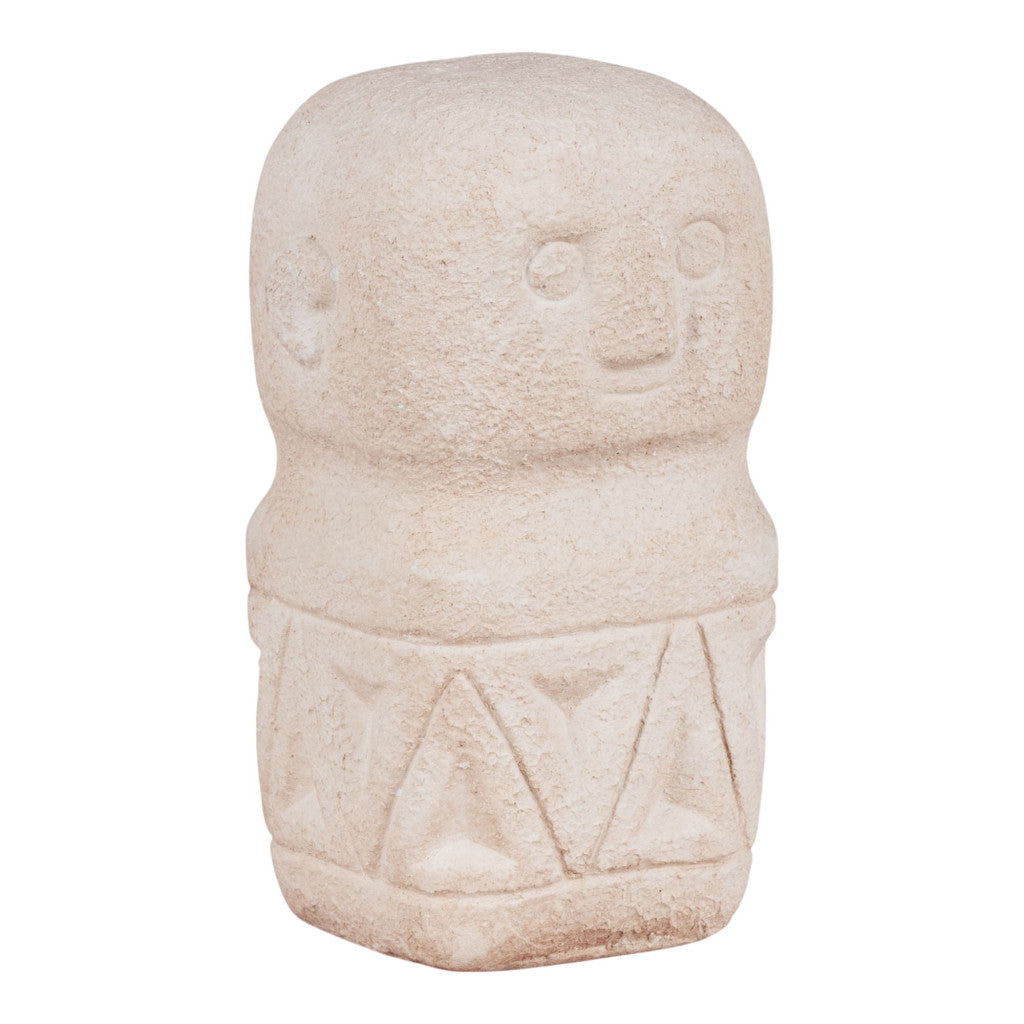 Asztali dekoráció, cement, bézs, 5,5x5,5x10 cm Fő kép