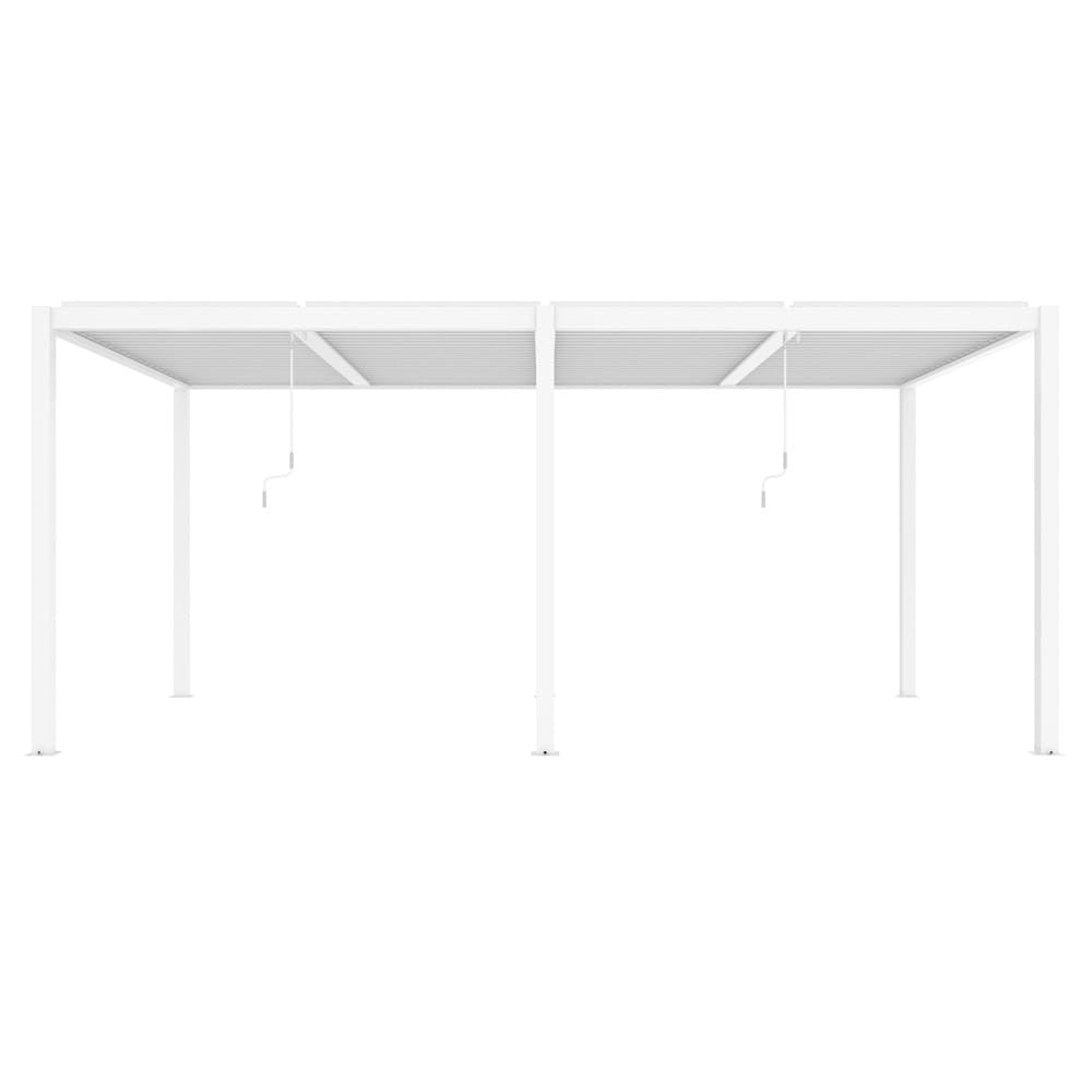 LUXE pergola 5,8x3m fehér LED világítással
