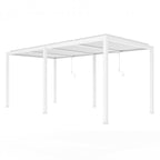 LUXE pergola 5,8x4m fehér LED világítással