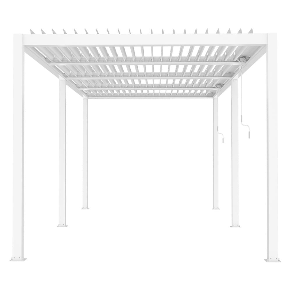 LUXE pergola 5,8x4m fehér LED világítással
