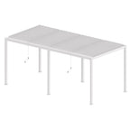 LUXE pergola 5,8x4m fehér LED világítással