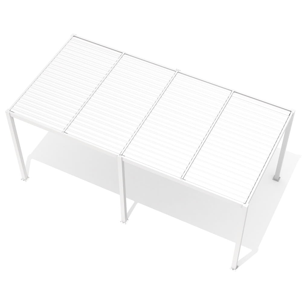 LUXE pergola 5,8x4m fehér LED világítással