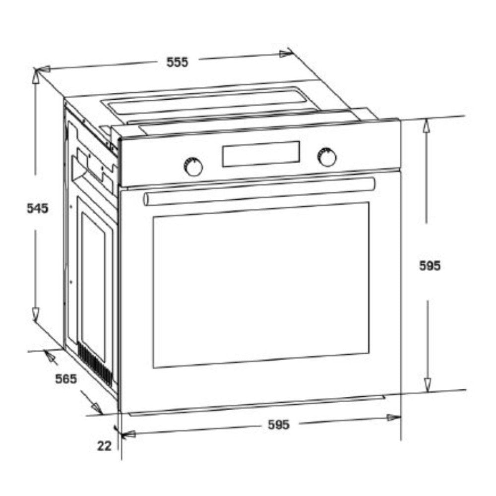 Cuptor încorporat HOMEFORT HSB64DGB Imagine secundară a produsului