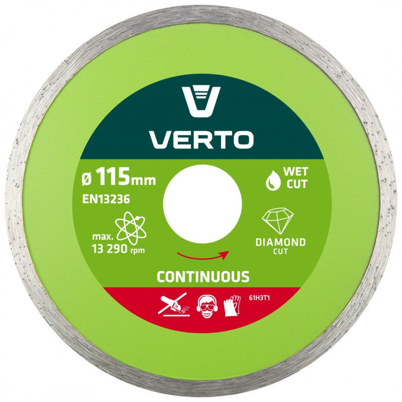 GYÉMÁNT VÁGÓKORONG 115MM VIZES, VERTO Fő kép