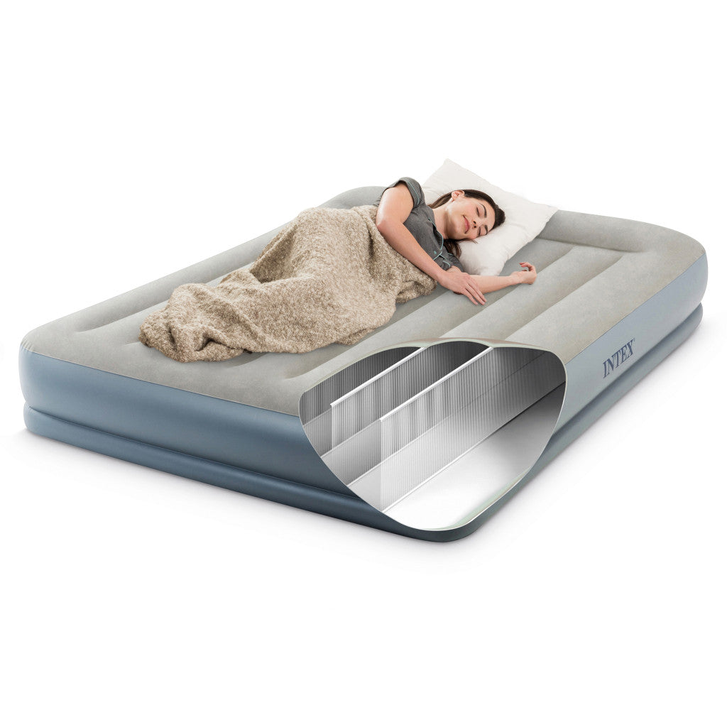 Intex 64118ND kétszemélyes felfújható matrac pumpával, 203 × 152 cm Másodlagos kép