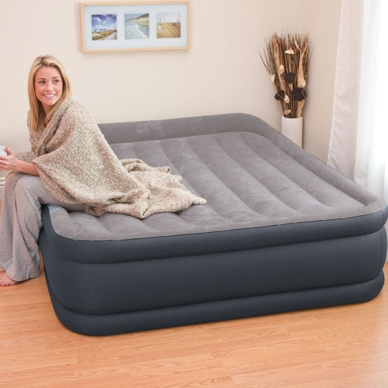 Intex 64136 kétszemélyes felfújható matrac beépített pumpával, 203 × 152 cm Másodlagos kép
