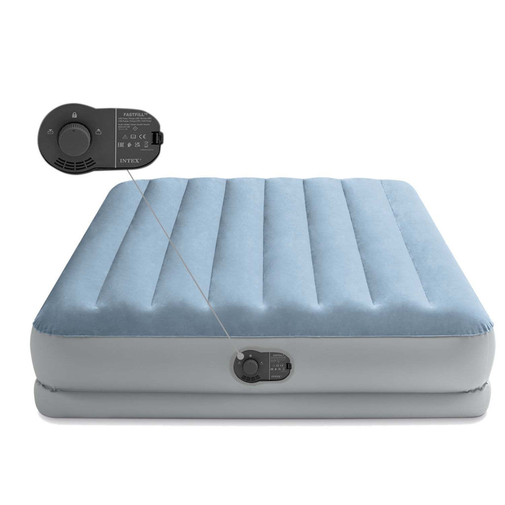 Intex 64159 kétszemélyes felfújható ágy beépített elektromos pumpával, 203 × 152 × 36 cm Másodlagos kép