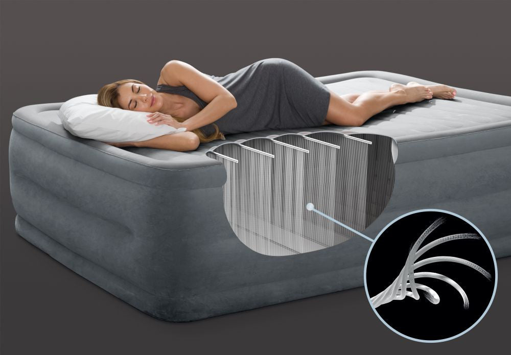 Intex kétszemélyes felfújható ágy automata pumpával, 203 × 152 cm Másodlagos kép