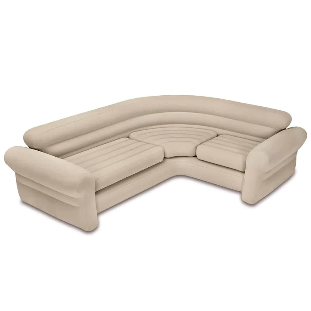Intex 68575 felfújható négyszemélyes sarokkanapé 257 × 203 × 76 cm – bézs Másodlagos kép