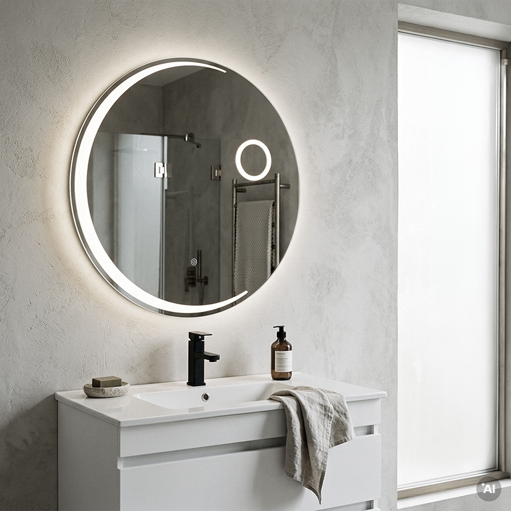 Oglindă Lea 80 cu iluminare led Imagine secundară a produsului