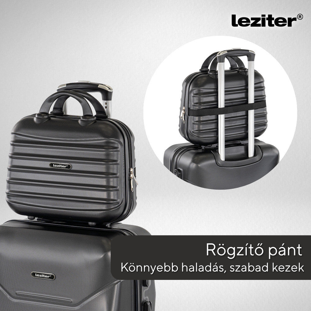 TraveLux Max kisméretű kézi bőrönd keményfedeles 28x36x16 cm