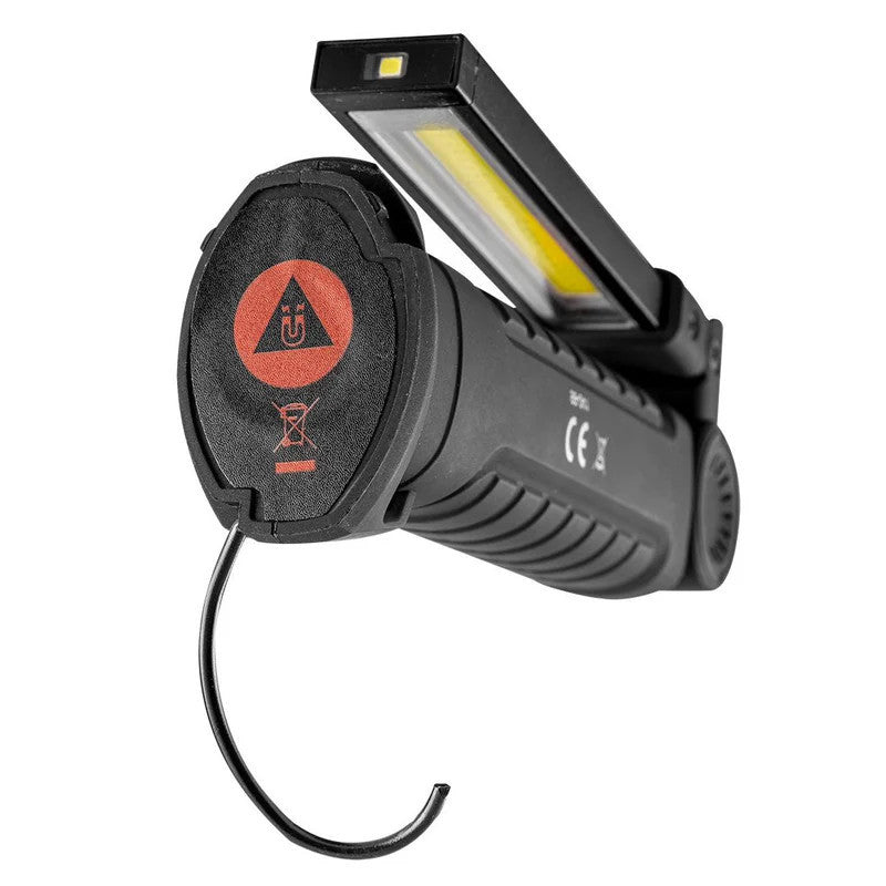 AKKUS MŰHELY-VIZSGÁLÓLÁMPA, TÖLTHETŐ, 200LUM COB LED, 3W, NEO