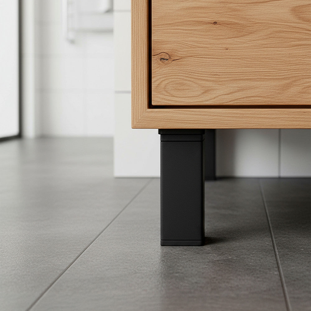 Picior de mobilier Uni 150 mm negru Imagine secundară a produsului
