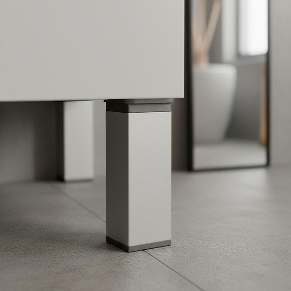 Picior de mobilier Uni 150 mm argintiu Imagine secundară a produsului