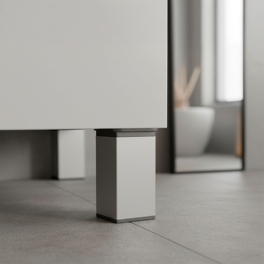 Picior de mobilier Uni 60 mm argintiu Imagine secundară a produsului