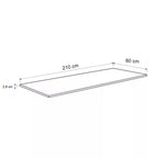 Konyhai munkalap 210 x 60 x 2,8 cm Beton