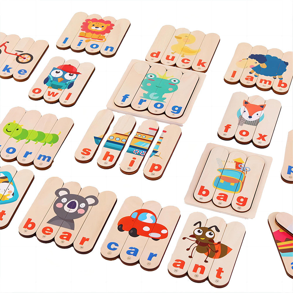 Angol tanuló puzzle oktató fajáték Fő kép